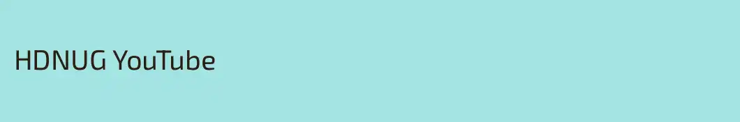 HDNUG YouTube
